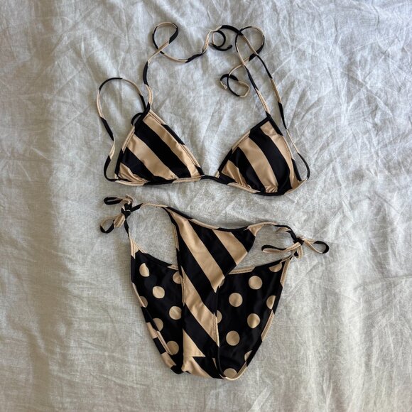 J Crew Polka Dot reversible bikini - Picture 5 of 5